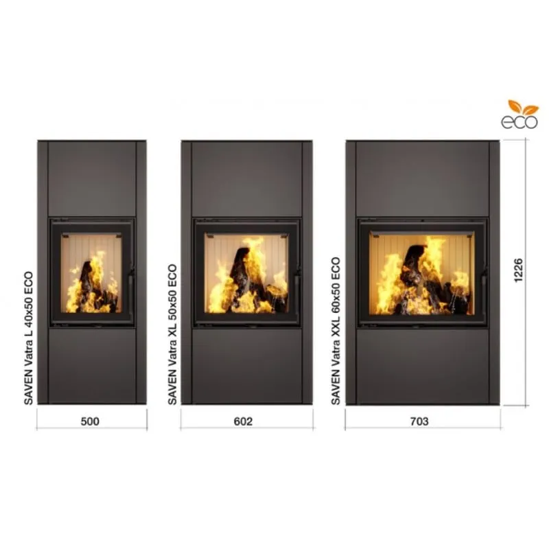 peć na drva samostojeća saven vatra xl 50x50 eco (8,4 kw) - slika 19