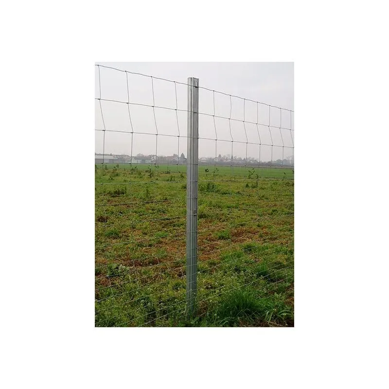 metalni pocinčani stup za ogradu 2000-63x43-1,5 mm - ogradni - slika 2