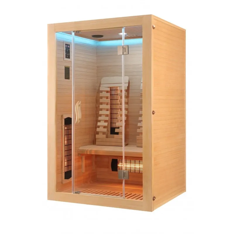 sauna infracrvena kabina malmö 2 za 2 osobe 120x105x190 cm - slika 16