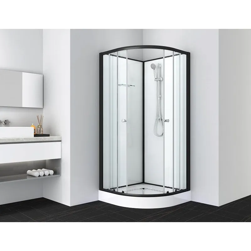 Tuš kabina BIJELA 1 crna 80x80x203cm - Mihovljan, Čakovec