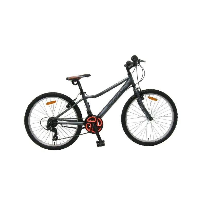 Bicikl Spring-Hunter 24, Shimano 21 brzina, revo-shift, saccon/v-brake, crno sivi muški, veličina S - Mihovljan, Čakovec