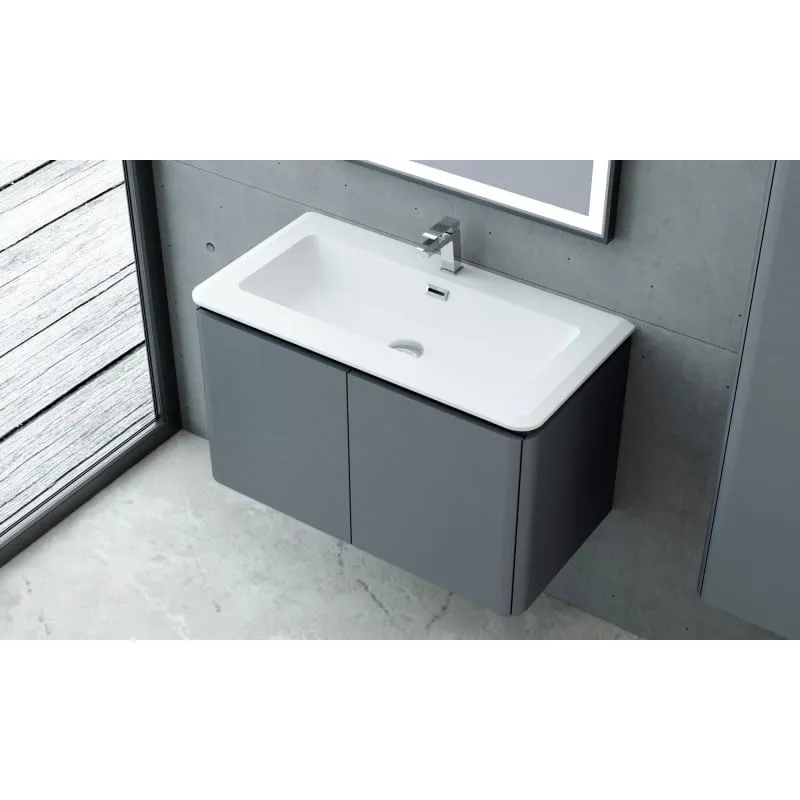kupaonski set "gama 90" antracit - slika 2