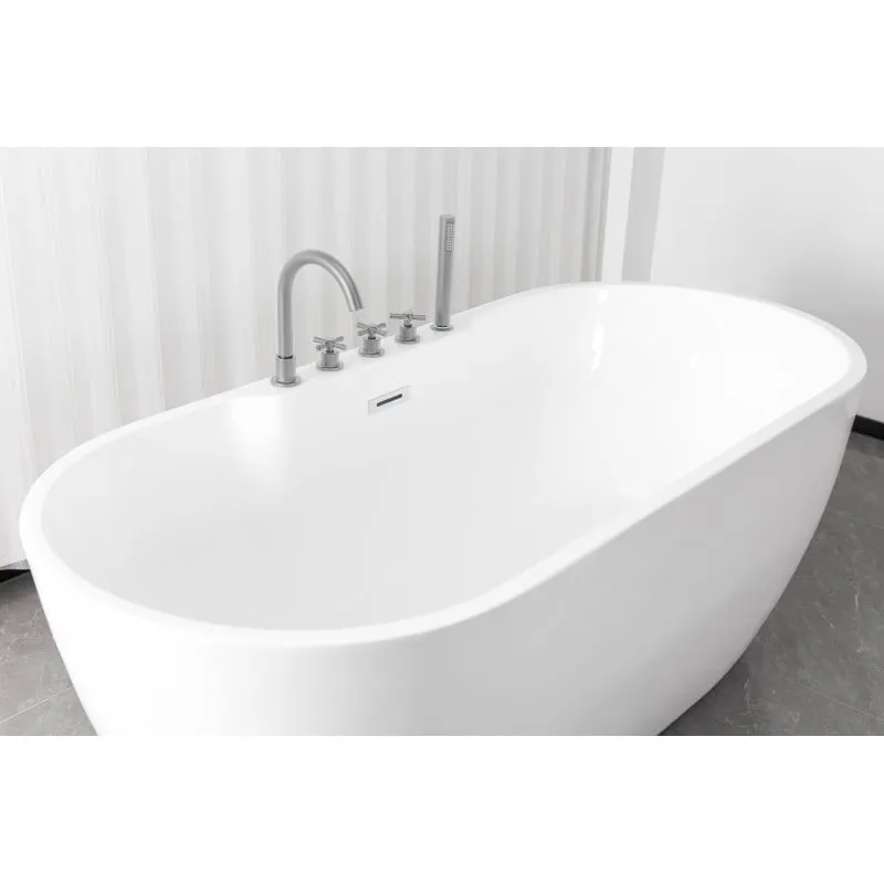 kada samostojeća aruba krom 170x75x58 cm - slika 17