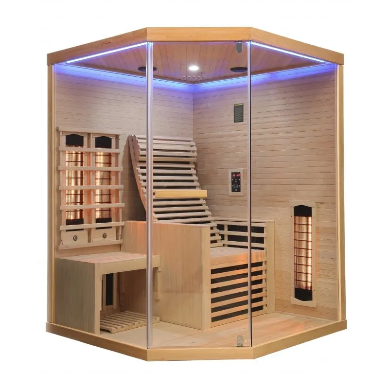 sauna carbon 3 infracrvena za 2 osobe 150x150x195 cm - slika 15
