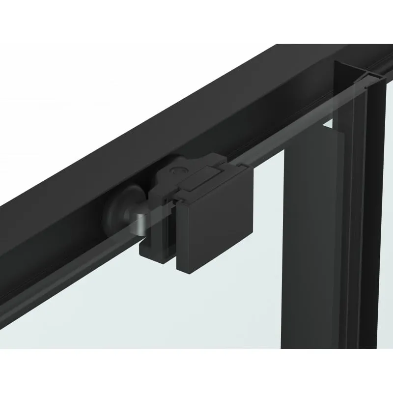 pravokutna tuš kabina 90 x 200 cm, crna - 6mm esg easy-clean - slika 3