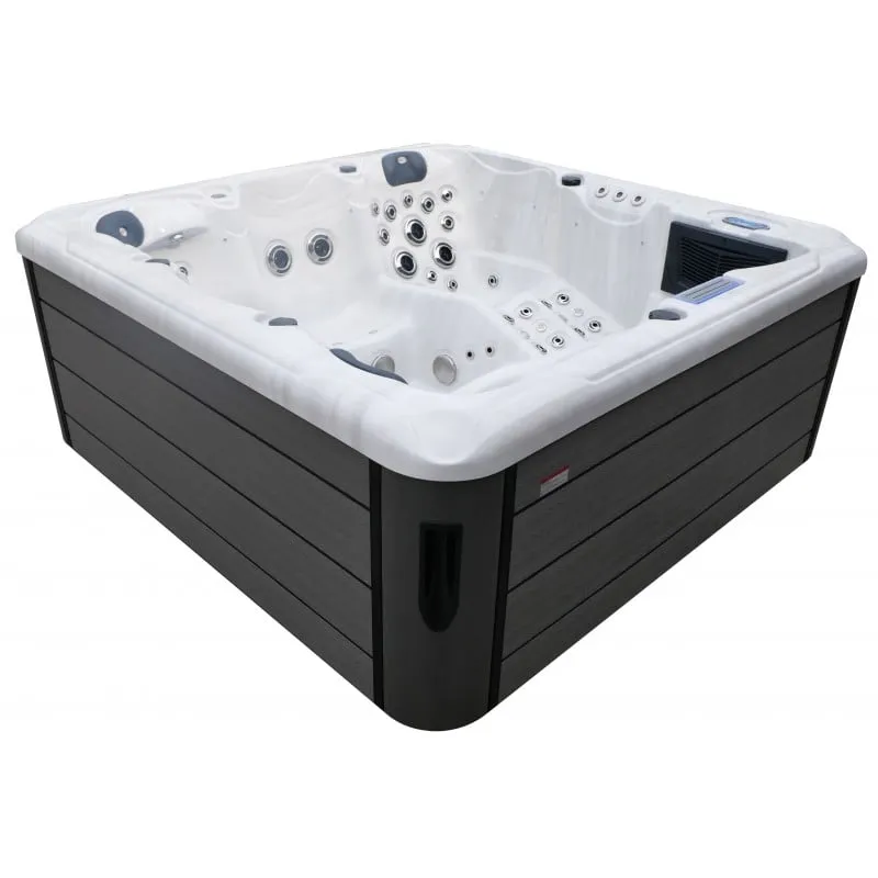 bazen hidromasažni- jacuzzi hawaii - bijeli mramor 220x220x95 cm - slika 5