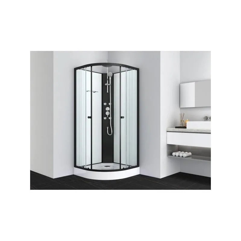 Tuš kabina RELOAD crna 90x90x225cm - Mihovljan, Čakovec
