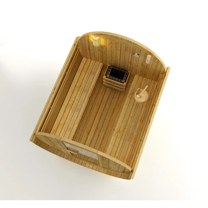 sauna u obliku bačve tromsö xl za 6 osoba 189 x 220 x 191,5 cm - slika 4