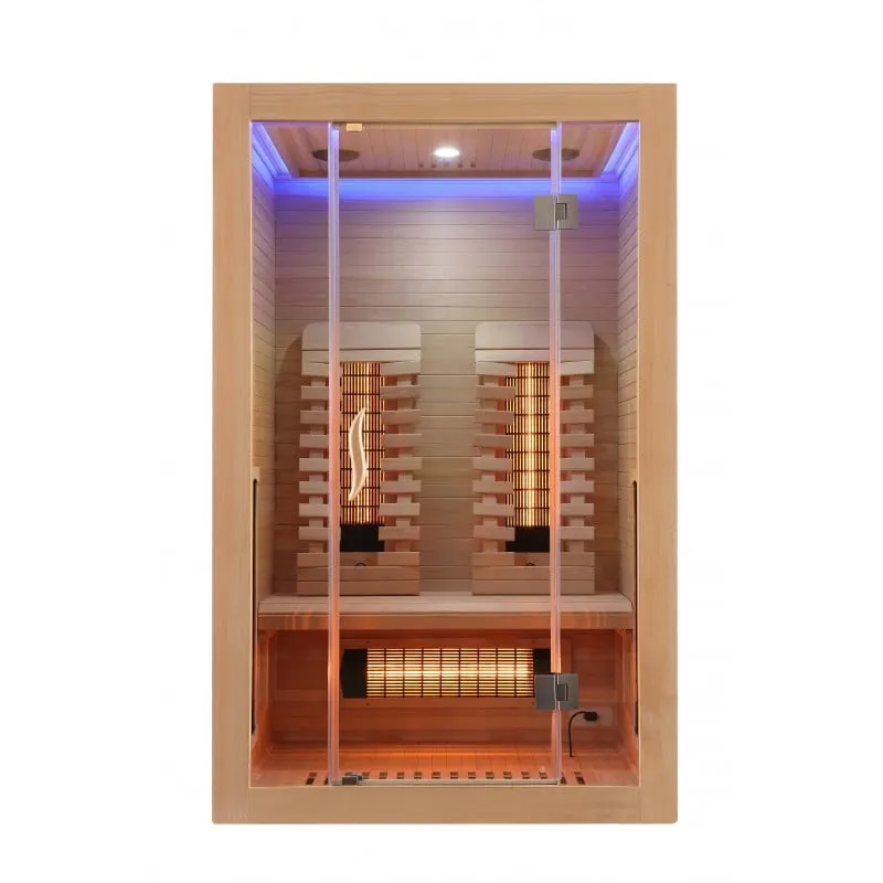 sauna infracrvena kabina malmö 2 za 2 osobe 120x105x190 cm - slika 18