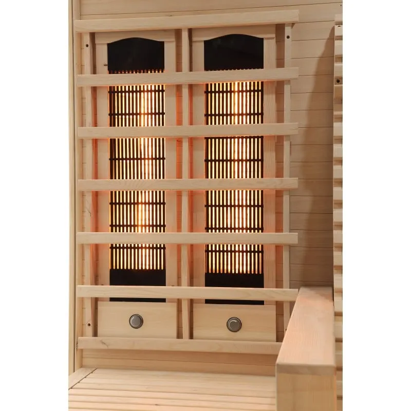 sauna carbon 3 infracrvena za 2 osobe 150x150x195 cm - slika 6