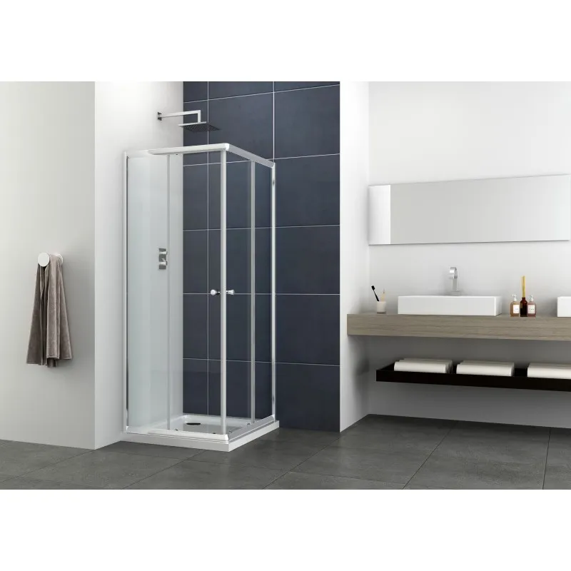 Pravokutna tuš kabina kutni ulaz krom 89-90x89-90x190cm - Mihovljan, Čakovec