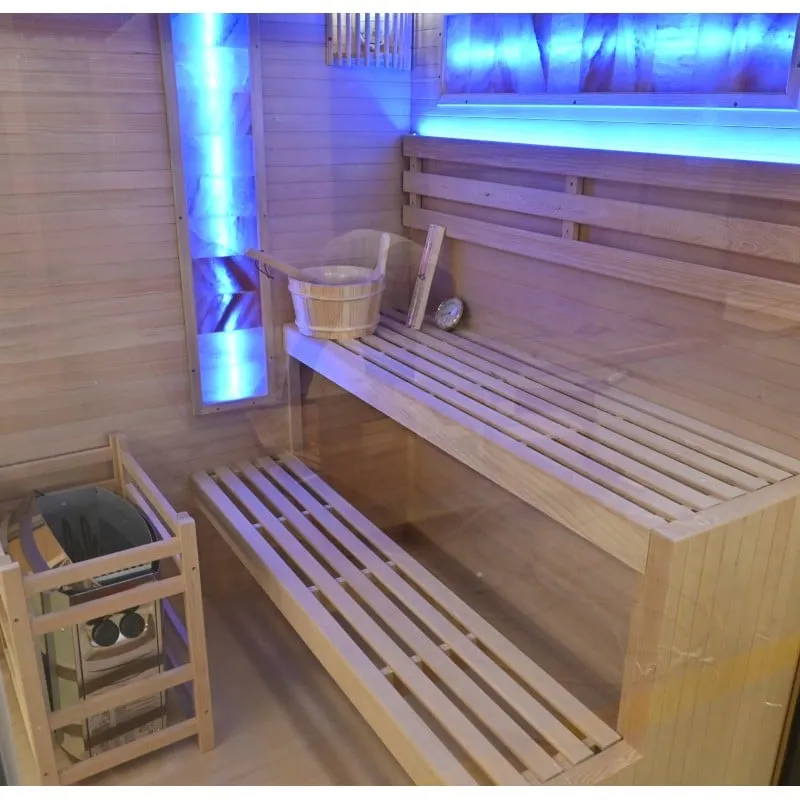 sauna luxor 2 za 3 osobe 150x140x190 cm - slika 8