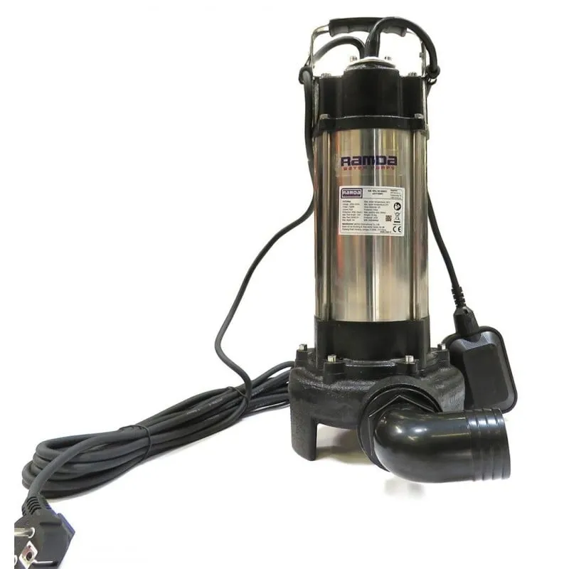 ramda v1500df inox potopna pumpa 1500w, 24.000l/h, nož - slika 2