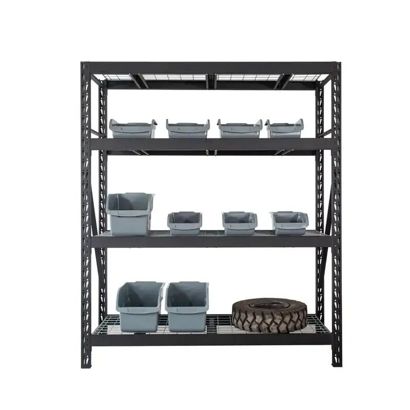 polica industrijska teška crna 180x53x183 cm - slika 4