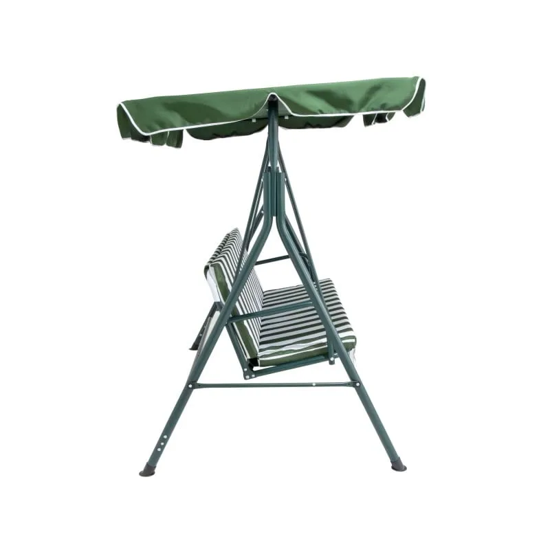ljuljačka hollywood zeleno bele crte 172x112x152 cm - slika 4