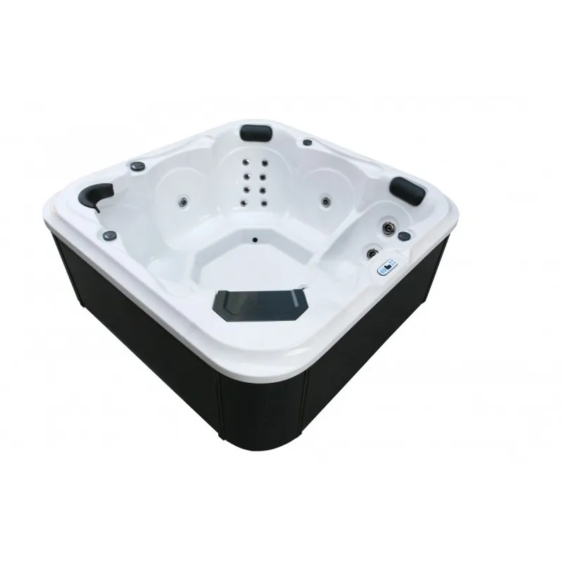 bazen hidromasažni - jacuzzi vanjski tirol - bijeli mramor 210x210x80 cm - slika 9