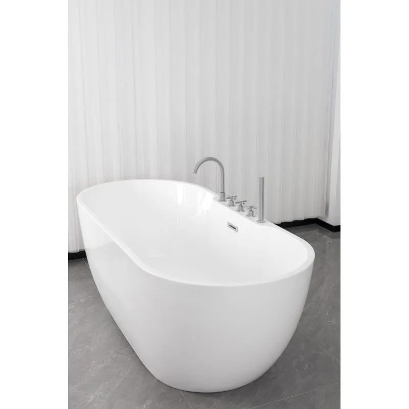 kada samostojeća aruba krom 170x75x58 cm - slika 4