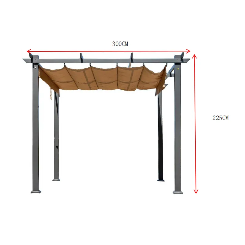 pergola otvorena 300x300x225 cm - slika 2