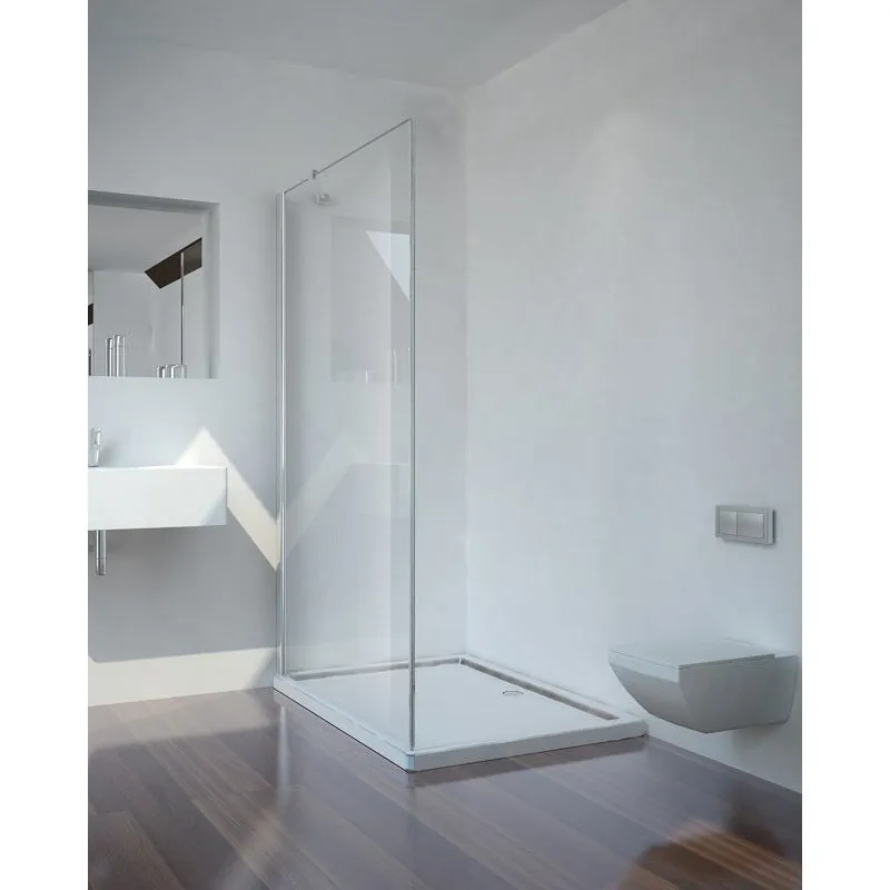 Stakleni fiksni dio za tuš kabinu krom 66,5-68,5x195cm (MF70) - Mihovljan, Čakovec