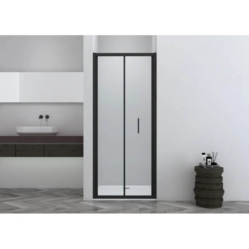 Preklopna vrata crna 98-102x200cm 6mm Easy-Clean - Mihovljan, Čakovec