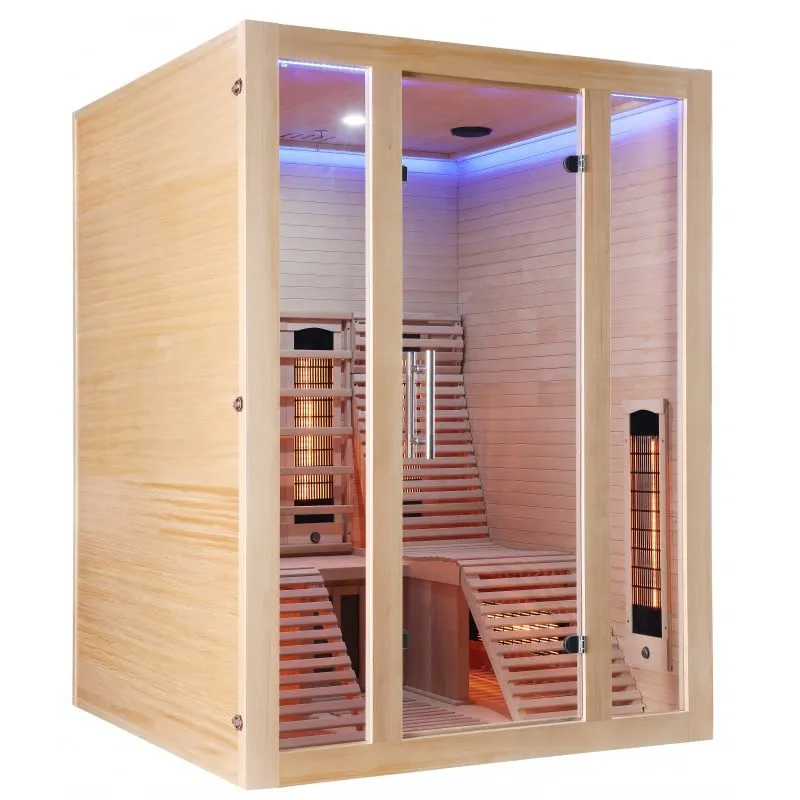 sauna infracrvena oslo kabina za 2 osobe 150x150x200 cm - slika 10