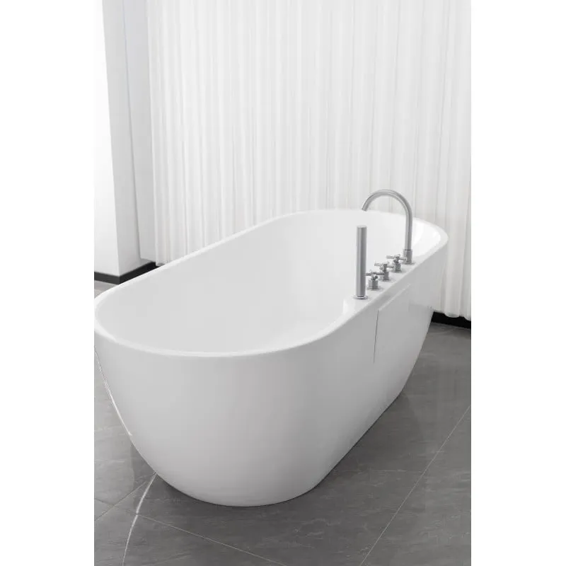 kada samostojeća aruba krom 170x75x58 cm - slika 5