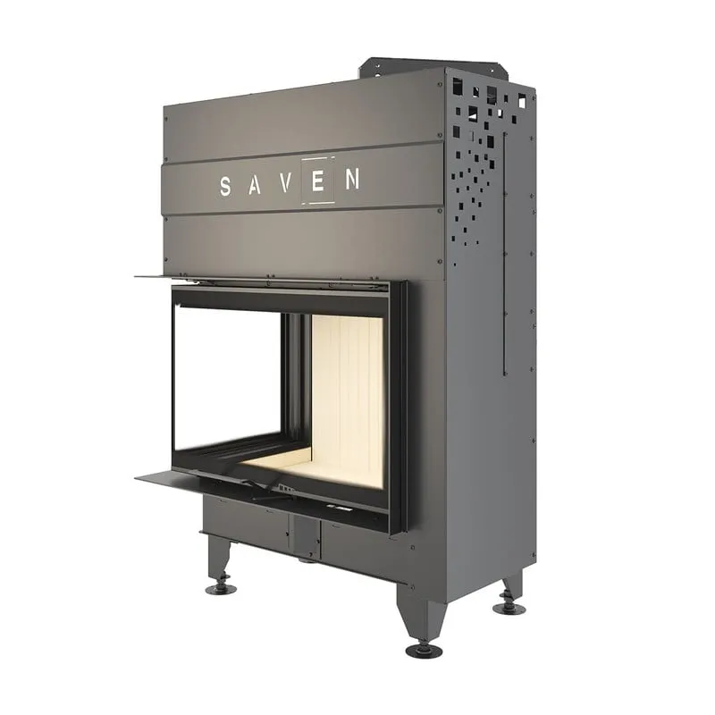 kamin ugradbeni g/saven energy up 75x50x47l (15,1 kw) - bijeli šamot - slika 3