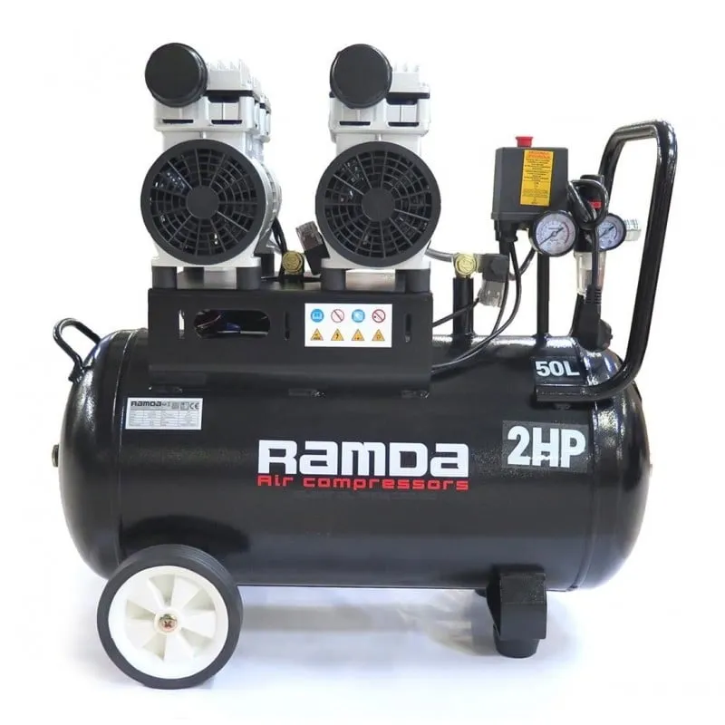 ramda kompresor tihi bezuljni 50l, 1,5kw, 8bar,120l/min - slika 9