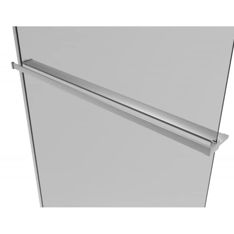 držač za ručnike + polica za walk in od aluminija 120 cm krom - slika 1