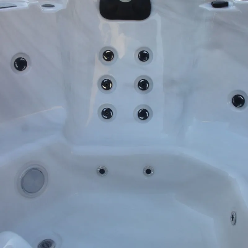 bazen hidromasažni -jacuzzi vanjski palma - bijeli mramor 190x190x86 cm - slika 7