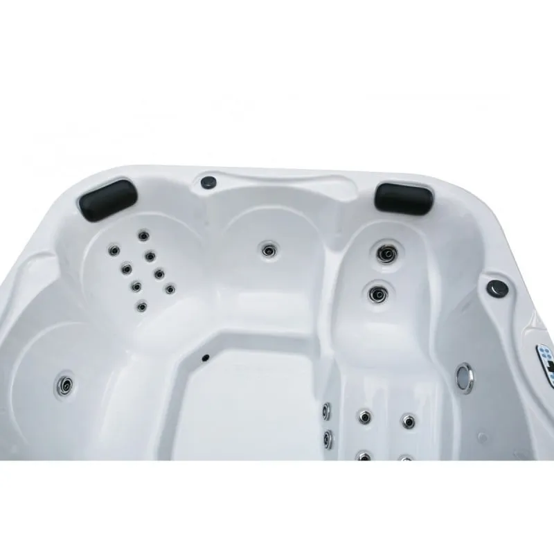 bazen hidromasažni - jacuzzi vanjski tirol - bijeli mramor 210x210x80 cm - slika 6