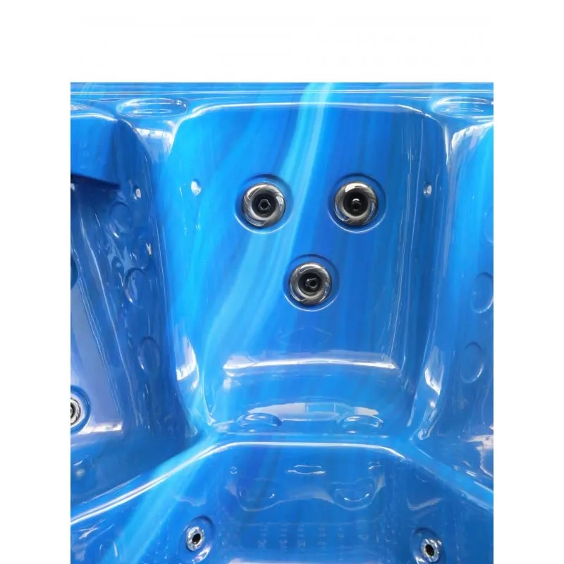 bazen hidromasažni-jacuzzi vanjski oasis maxi - plavi mramor 210x210x95 cm - slika 11