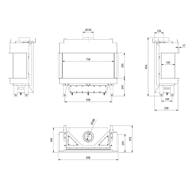 leo lp/70/g20 plinski kamin - slika 3