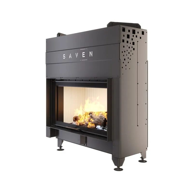 kamin ugradbeni g/saven energy up 90x50 (19,0 kw) eco - bijeli šamot - slika 3
