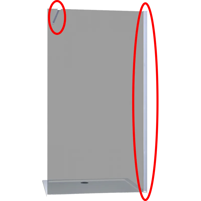 zidni profil + stabilizator krom 3,5 cm - slika 3