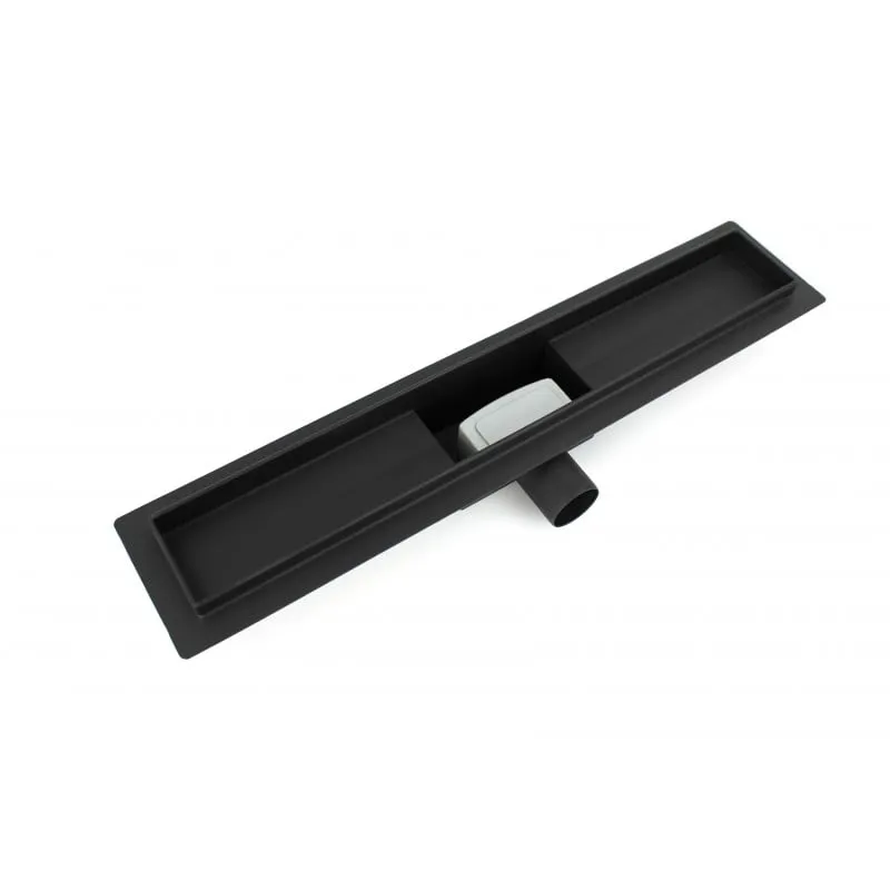 tuš kanal 60 cm nehrđajući čelik crna mat - slika 4