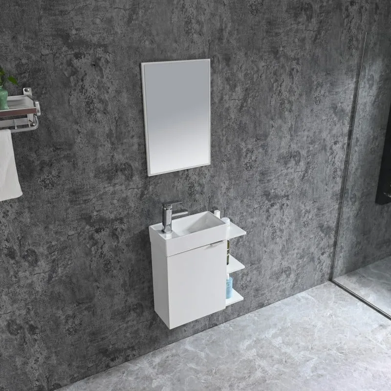 kupaonski set oblak 55x60cm bijeli - slika 3