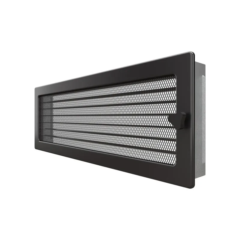 ventilacijska rešetka sa roletama classic saven 17x49 - grafit - slika 2