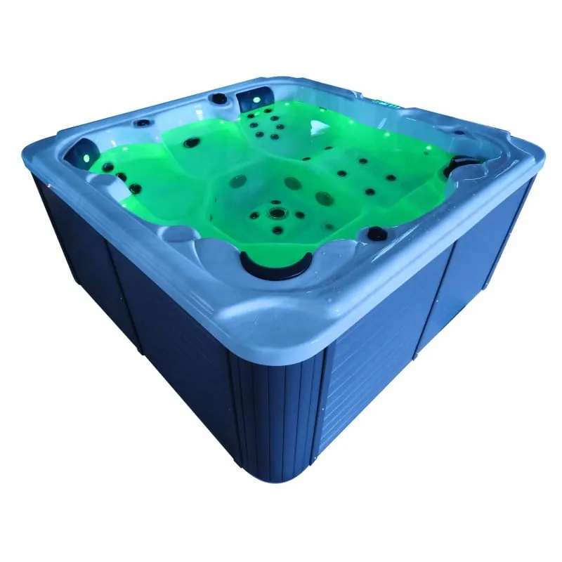 bazen hidromasažni- jacuzzi vanjski oasis maxi - bijeli mramor 210x210x95 cm - slika 21