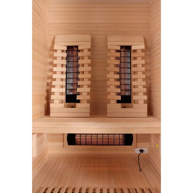 sauna infracrvena kabina malmö 2 za 2 osobe 120x105x190 cm - slika 12