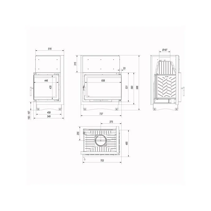 zuzia eco/p/bs/deco ugradbeni kamin - slika 5