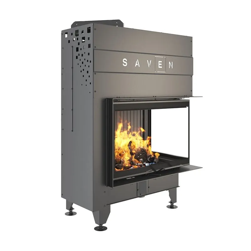 kamin ugradbeni g/saven energy up 75x50x47r (15,1 kw) - crni šamot - slika 2