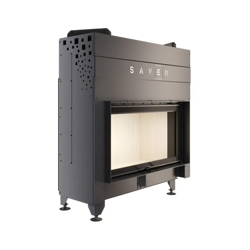 kamin ugradbeni g/saven energy up 90x50 (19,0 kw) eco - bijeli šamot - slika 4