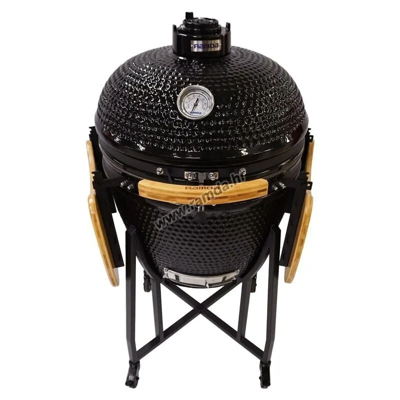 roštilj kamado fish pattern crni fi 24", 60 cm - slika 6
