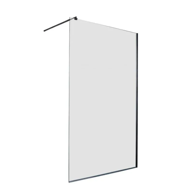 pregrada za tuš crna mat 118-119x195cm - slika 4