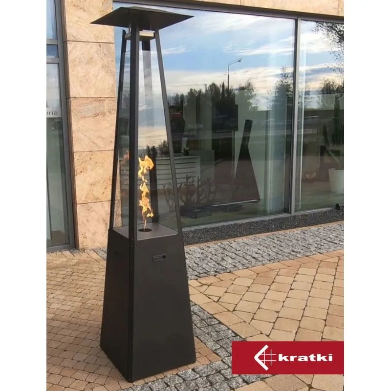 plinski grijač umbrella crni - slika 2