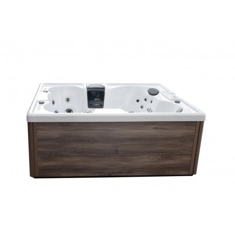 bazen hidromasažni - jacuzzi vanjski catania - bijeli mramor 210x180x82 cm - slika 3