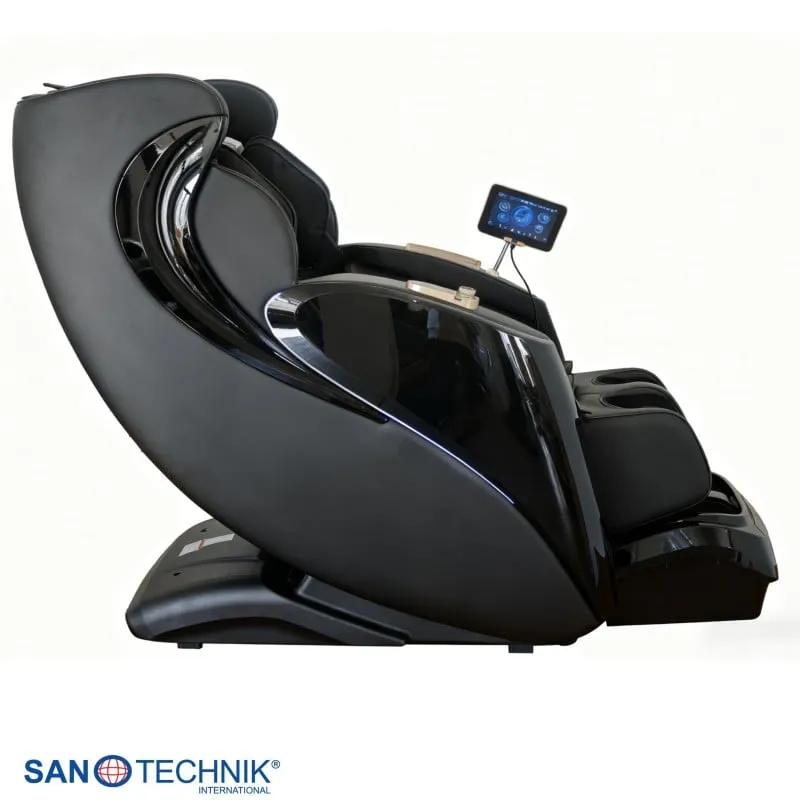 masažna fotelja luxora luksuzna – crni 76x159x115 cm - slika 6