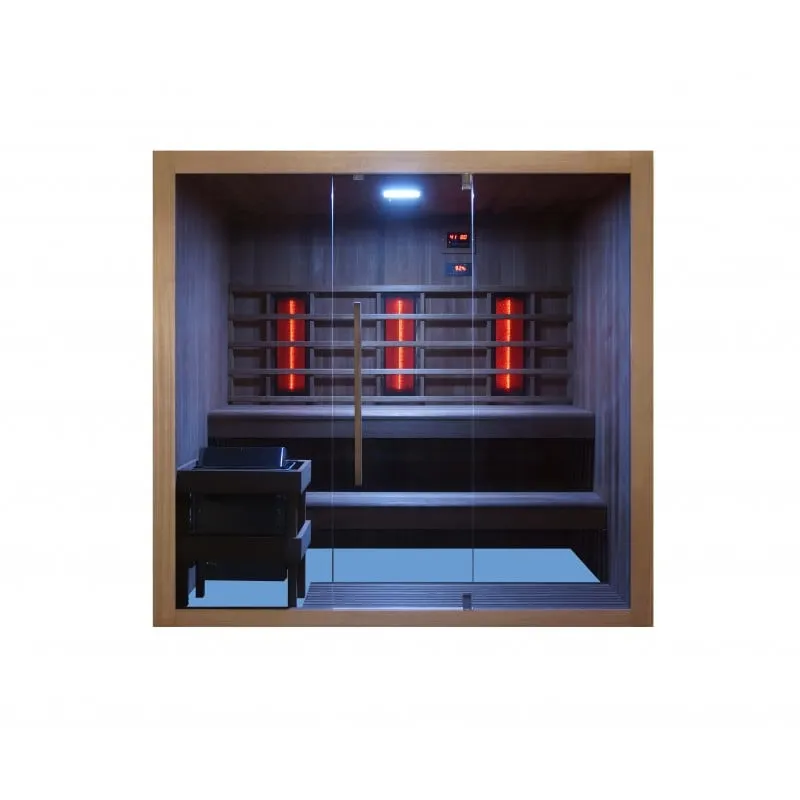sauna kotka+ infracrvena kabina za 4-5 osoba 200x150x190 cm - slika 2