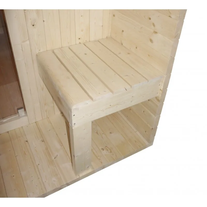 sauna vanjska island xl za 4 osebe 189x220x200 cm - slika 11